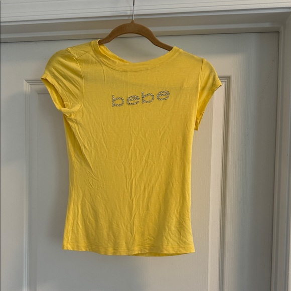 bebe Tops - Bebe Yellow Short Sleeve Tee